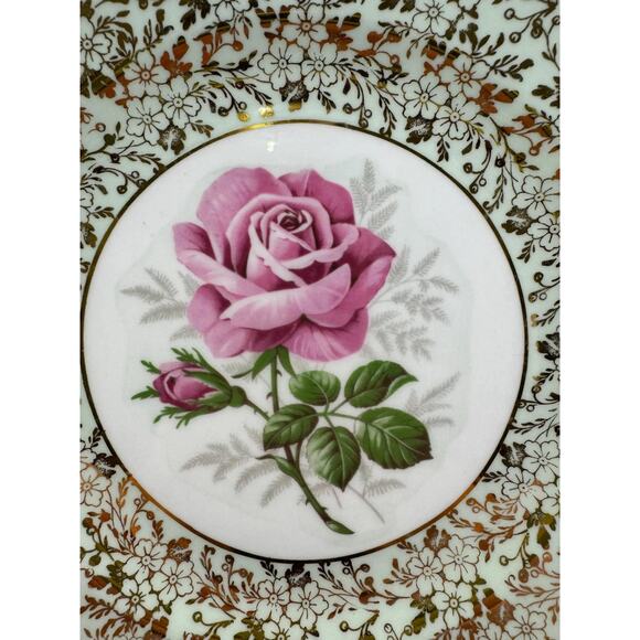 Vintage Royal Standard Bone China Decorative Rose Plate - Picture 2 of 9